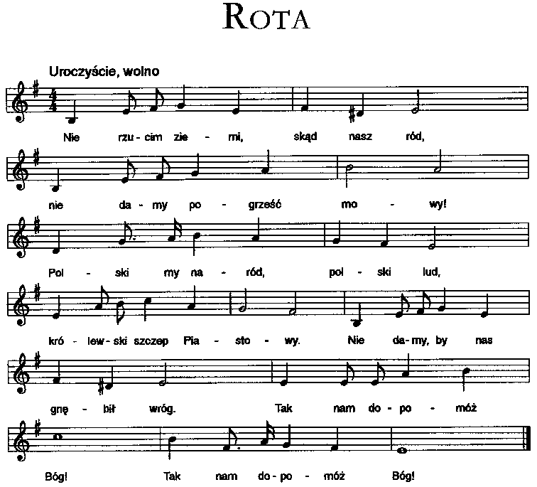 Spis utworów - Rota